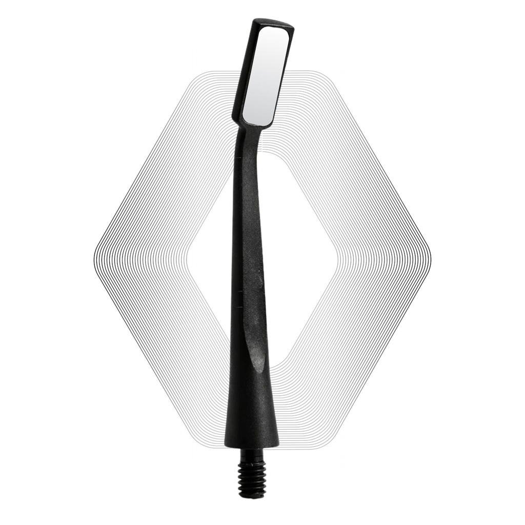 [7093R] Microscopic HD Mouth Mirror, Regular 1.5mm, Black | ErgoDenta