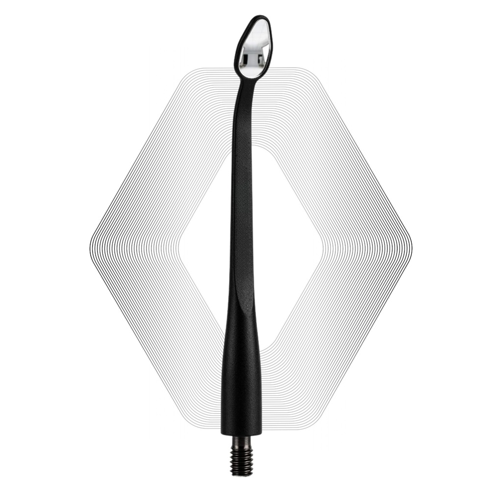 [7094U] Microscopic HD Mouth Mirror, UltraThin 0.7mm, Black | ErgoDenta