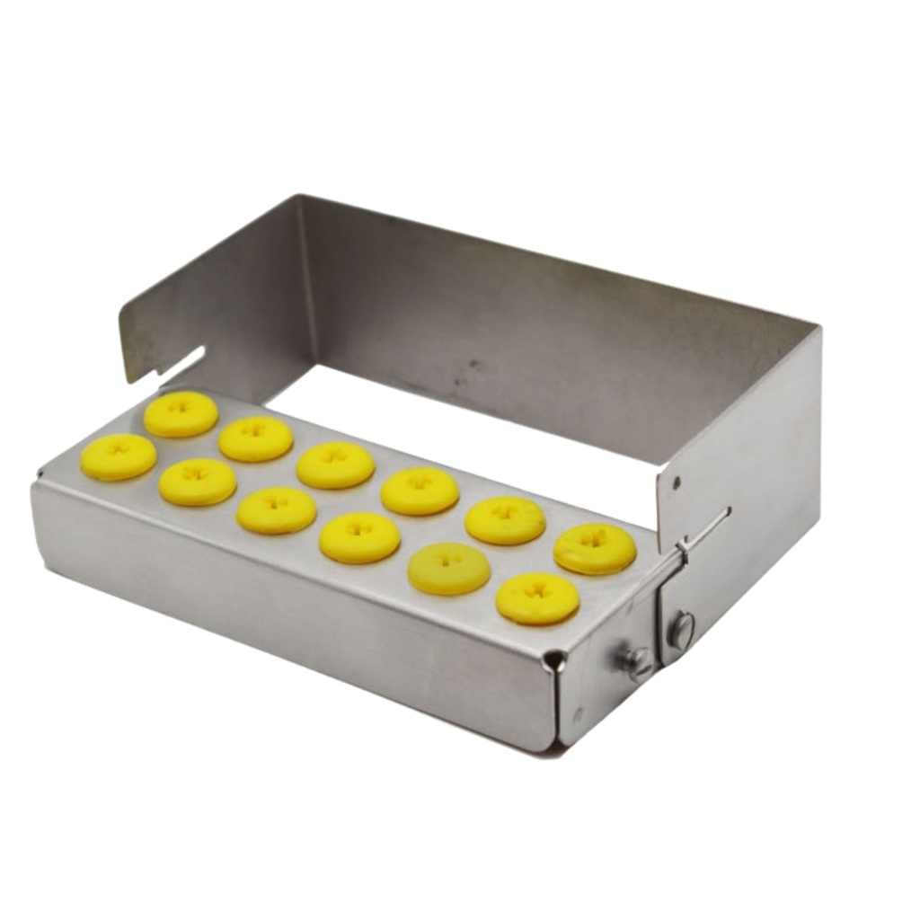 [7383Y] Bur Holder for 12, Yellow | ErgoDenta