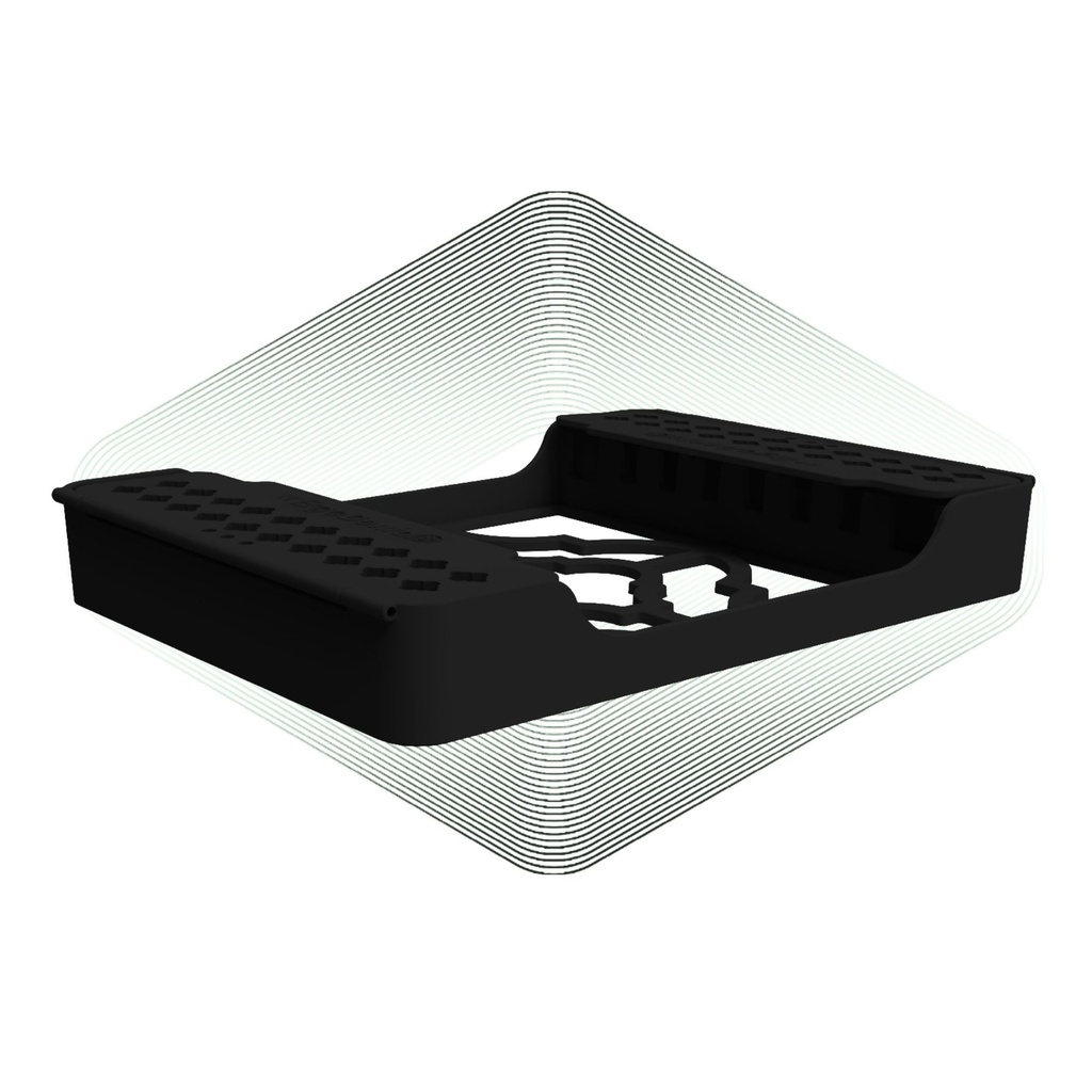 [5508K] 8, 180x136x26mm, Black | ErgoTray