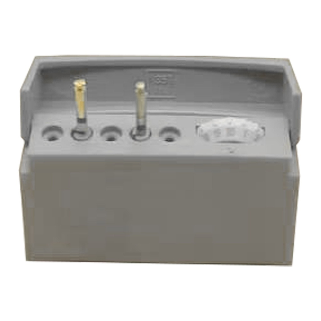 [7462I] Endodontic block with memory holder, 5 holes, Grey | ErgoDenta