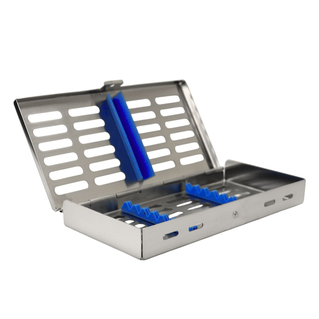 Sterllization Cassettes for 7, 185x90x20mm, Blue | ErgoDenta