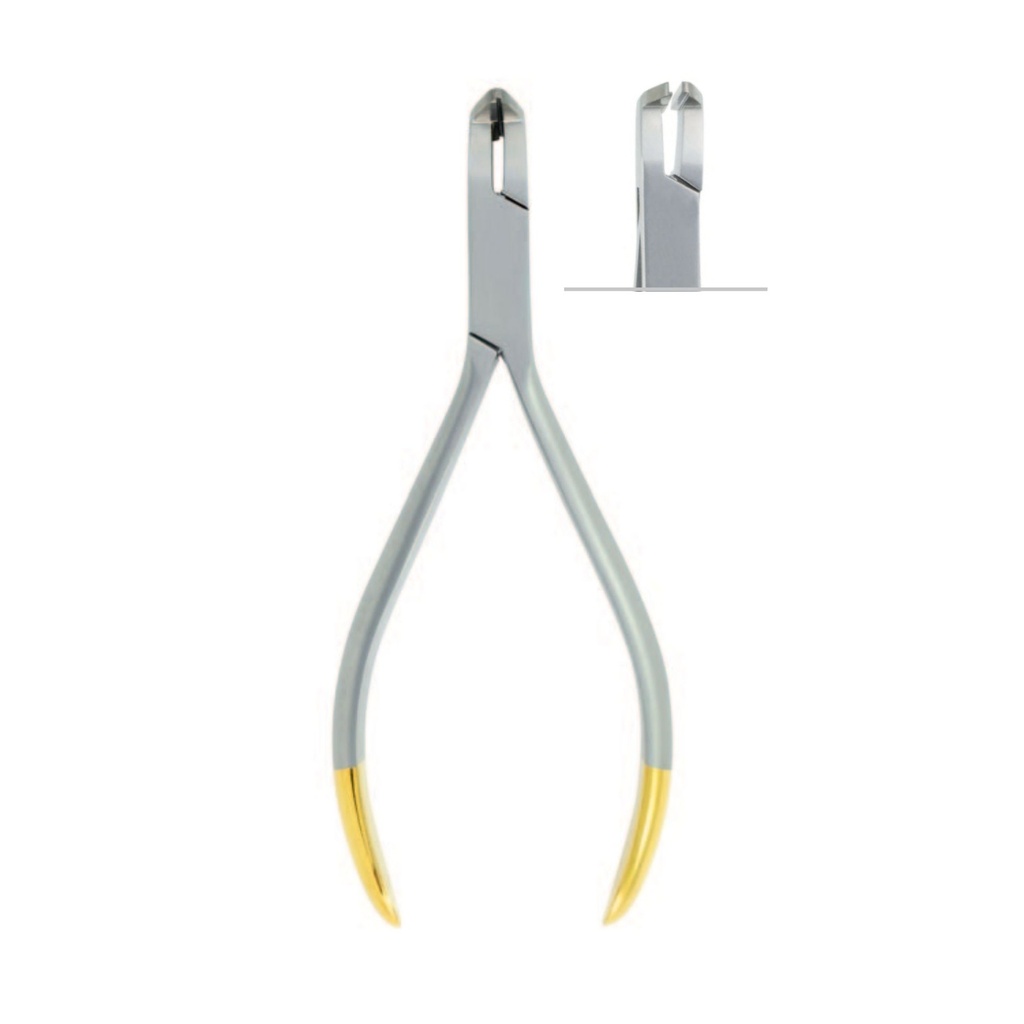 [4603] Mini Distal End Cutter with safety hold, ▢ 0.41x0.56mm(.016 x .022), M .017 x.025 ,12.5cm, TC
