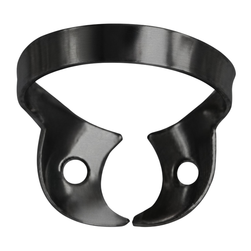 [K2705-W8] W8 - Crampons de digue pour molaire supérieure | ErgoDenta (Noir)