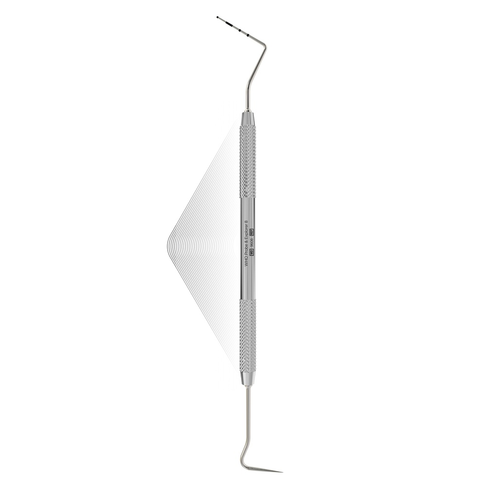 [9608] Explorer 8 + WHO Probe 11.5mm (ball end) | ErgoLite (ErgoLite S6)