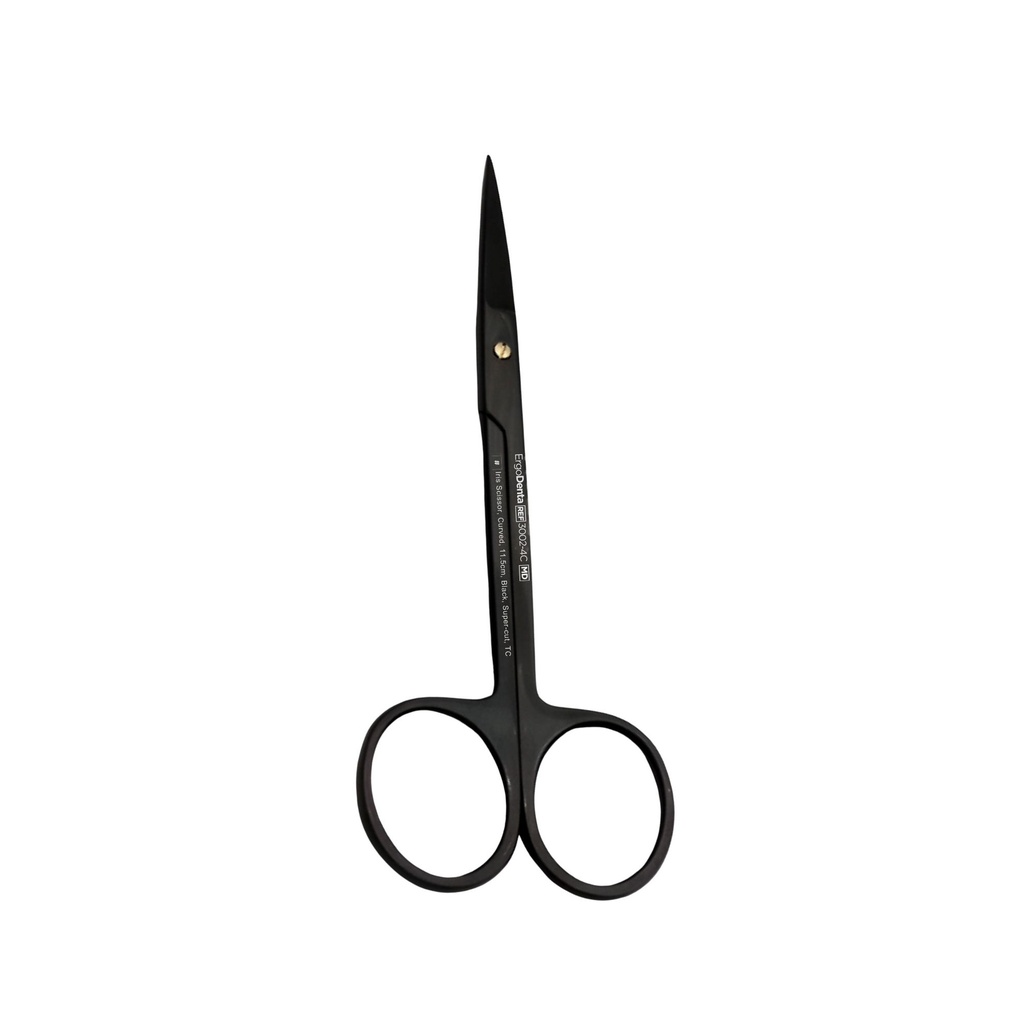 [3002-4C] Iris saks, buet, 11.5cm, sort, Super-cut, TC | ErgoDenta