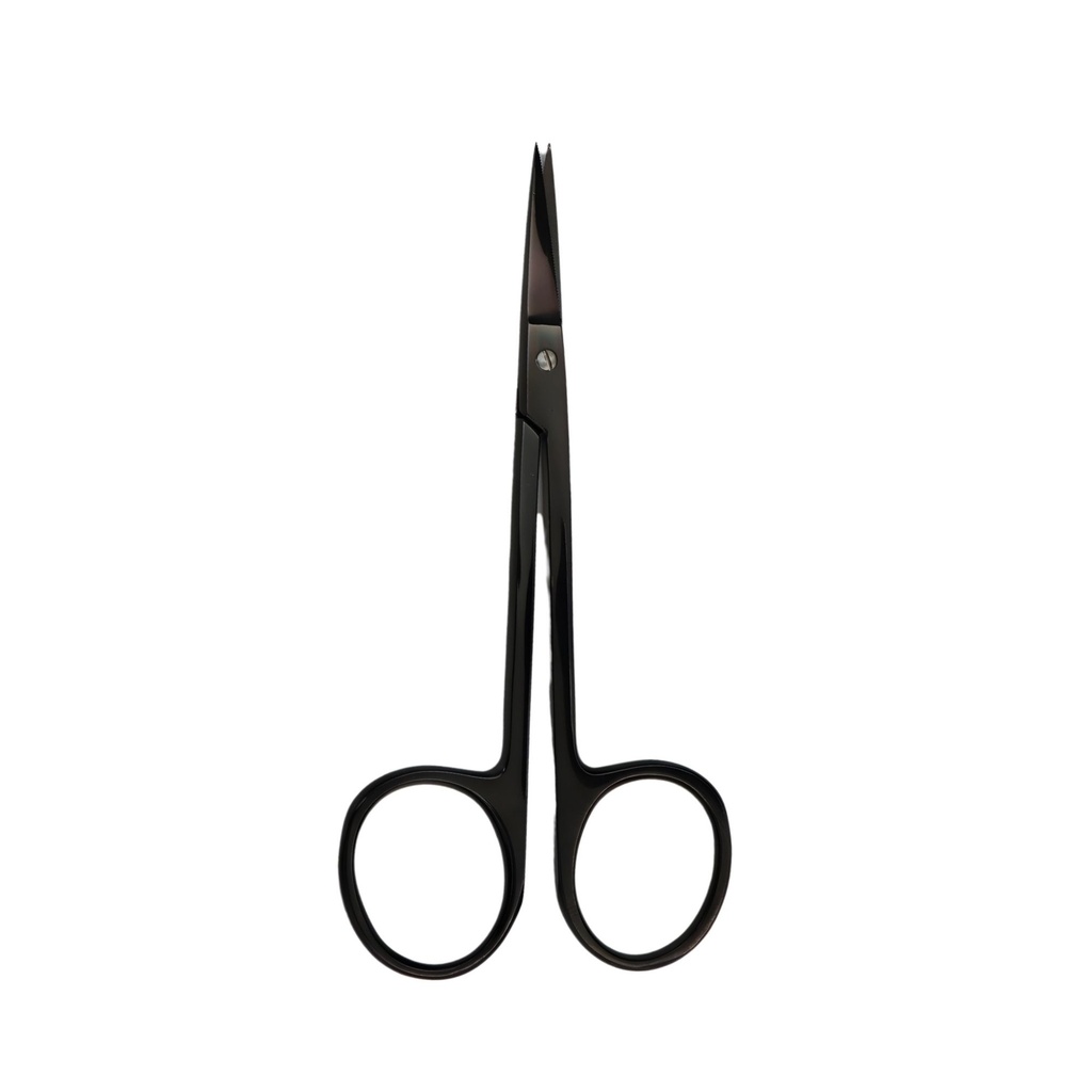 [3002-4S] Iris Scissor, Straight, 11.5cm, Black, Super-cut, TC | ErgoDenta