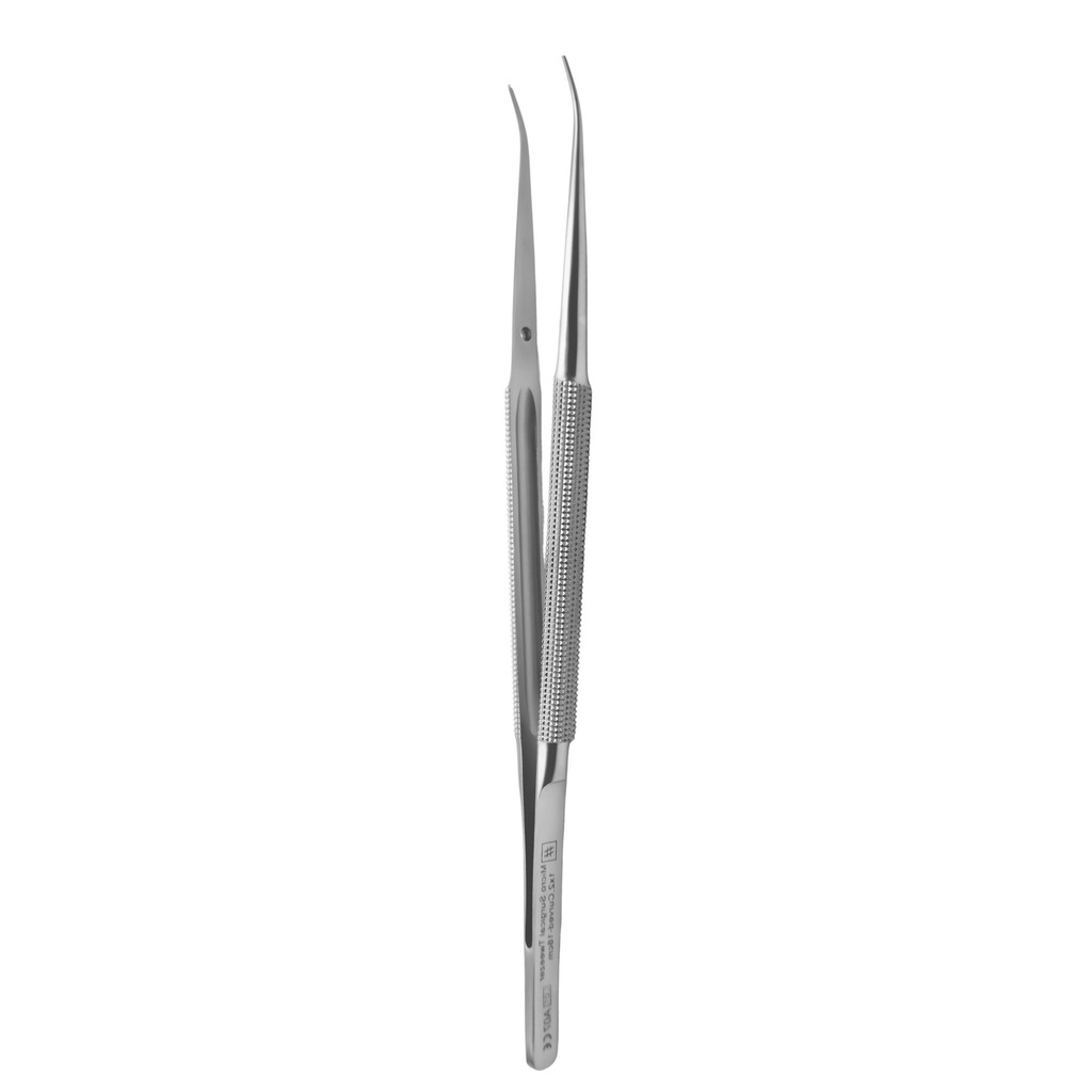 [3802-1CG] Mikrokirurgisk pincet, buet, 1-2 | ErgoDenta