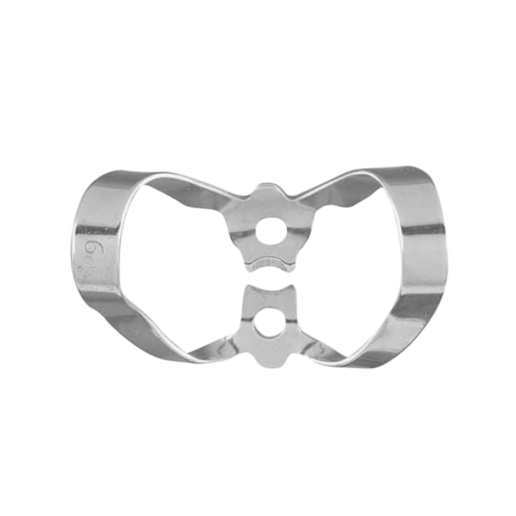 [2701-6] 6 - Anterior Rubber Dam Clamps | ErgoDenta (Standard)