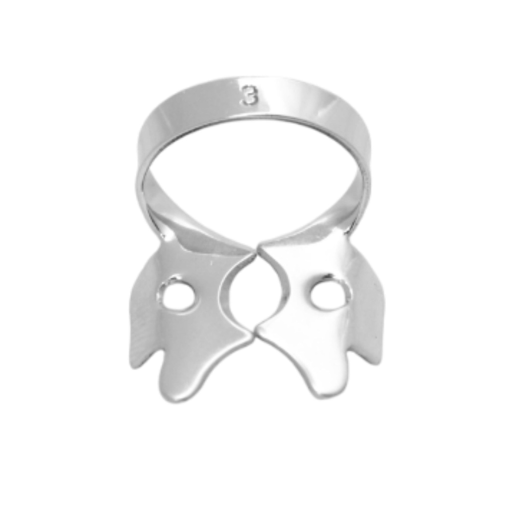 [2702-3] 3 - Lower molar rubber dam clamps | ErgoDenta (Standard)