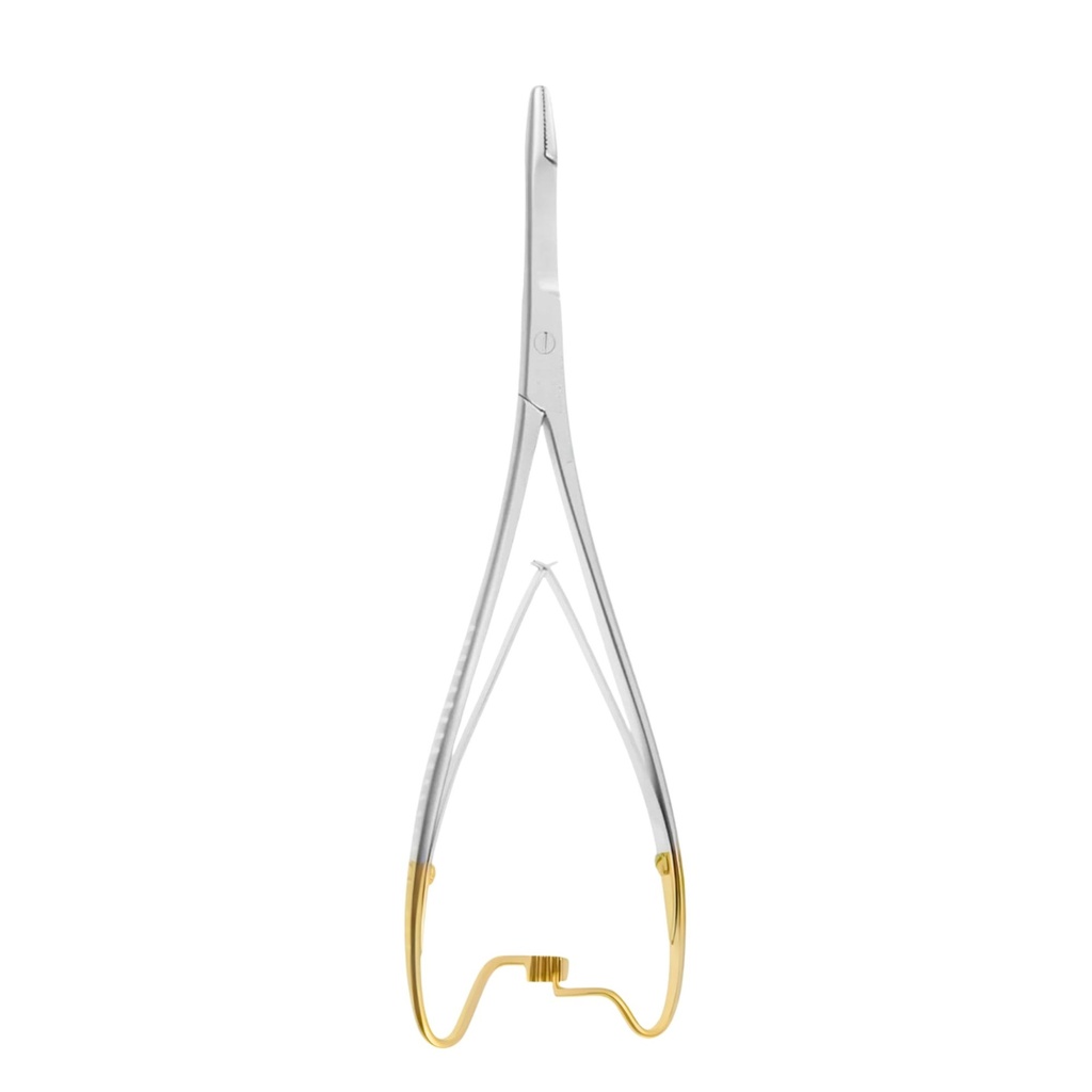 [3312-2S] Mathieu Olsen nåleholder, lige, 17cm, TC | ErgoDenta