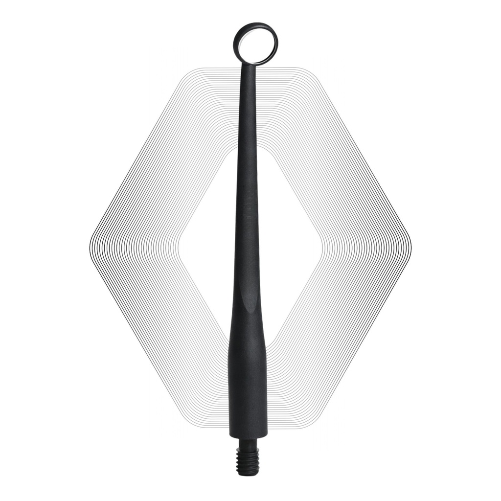 [7091R] Microscopic HD Mouth Mirror, Regular 1.5mm, Black | ErgoDenta