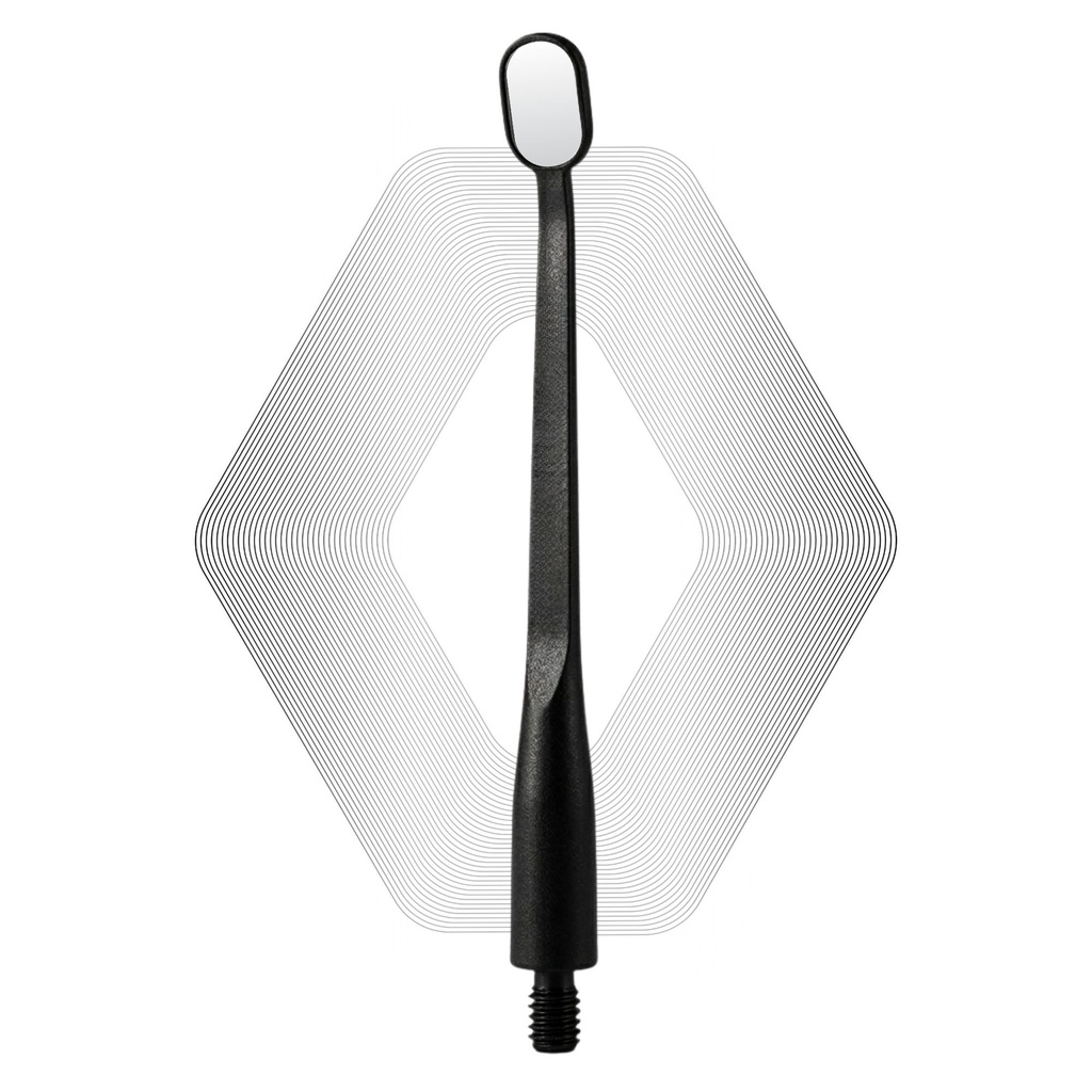 Microscopic HD mundspejl, UltraThin 0.7mm, sort | ErgoDenta