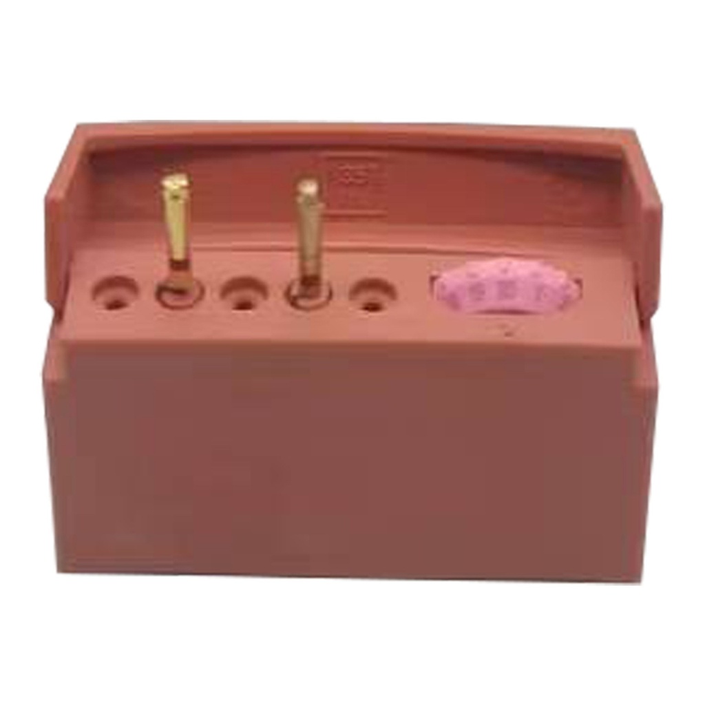 Endoblok med memory-holder, 5 huller, orange | ErgoDenta