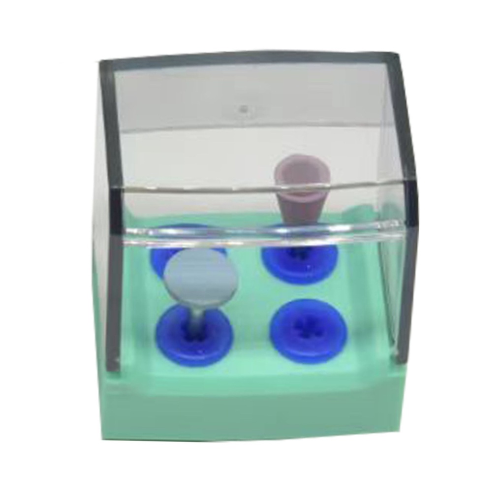[7456G] Equipment of high temperature and high pressure disinfection box, 4 Holes, Green | ErgoDenta