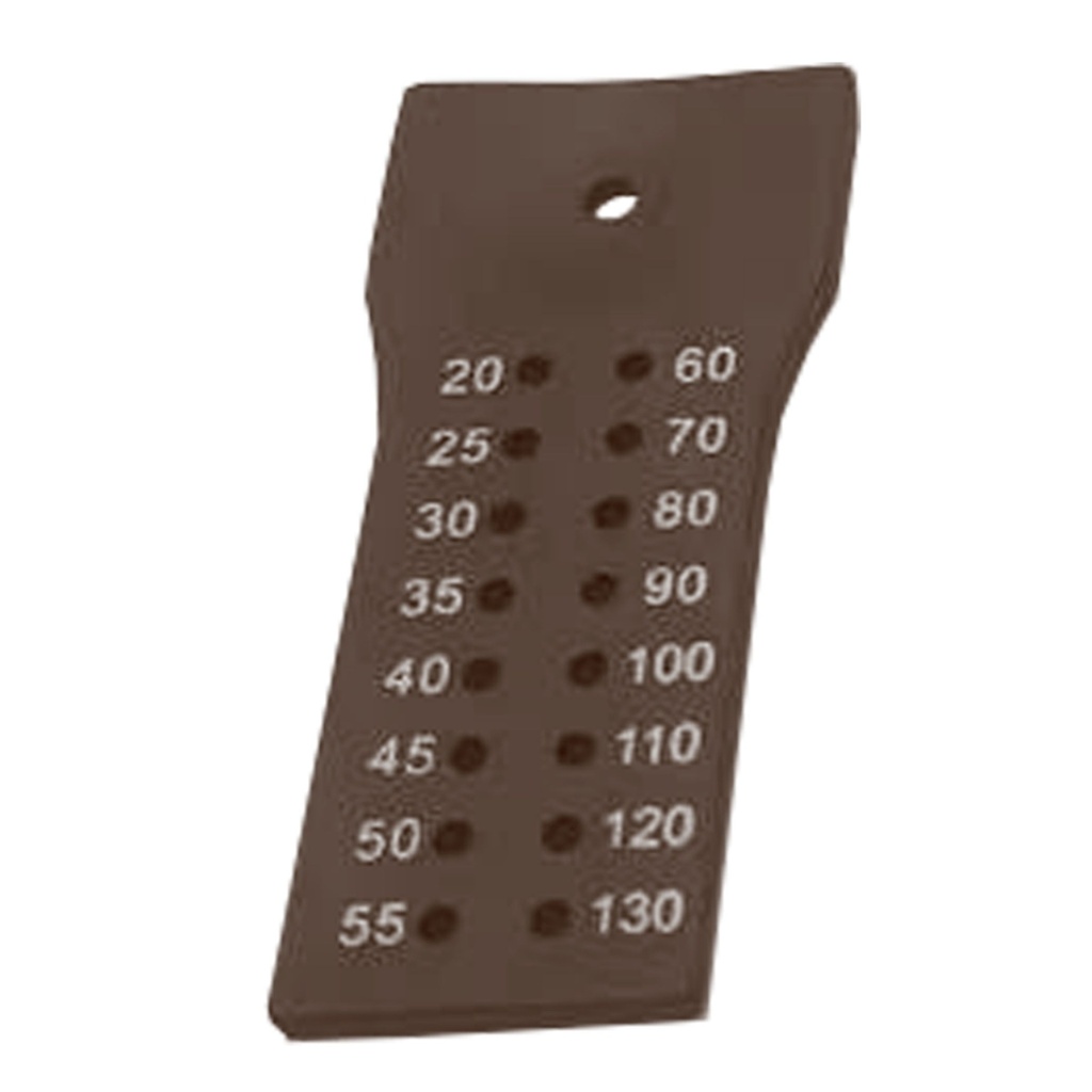[7461N] Guttaperka Points Measuring lineal, brun | ErgoDenta