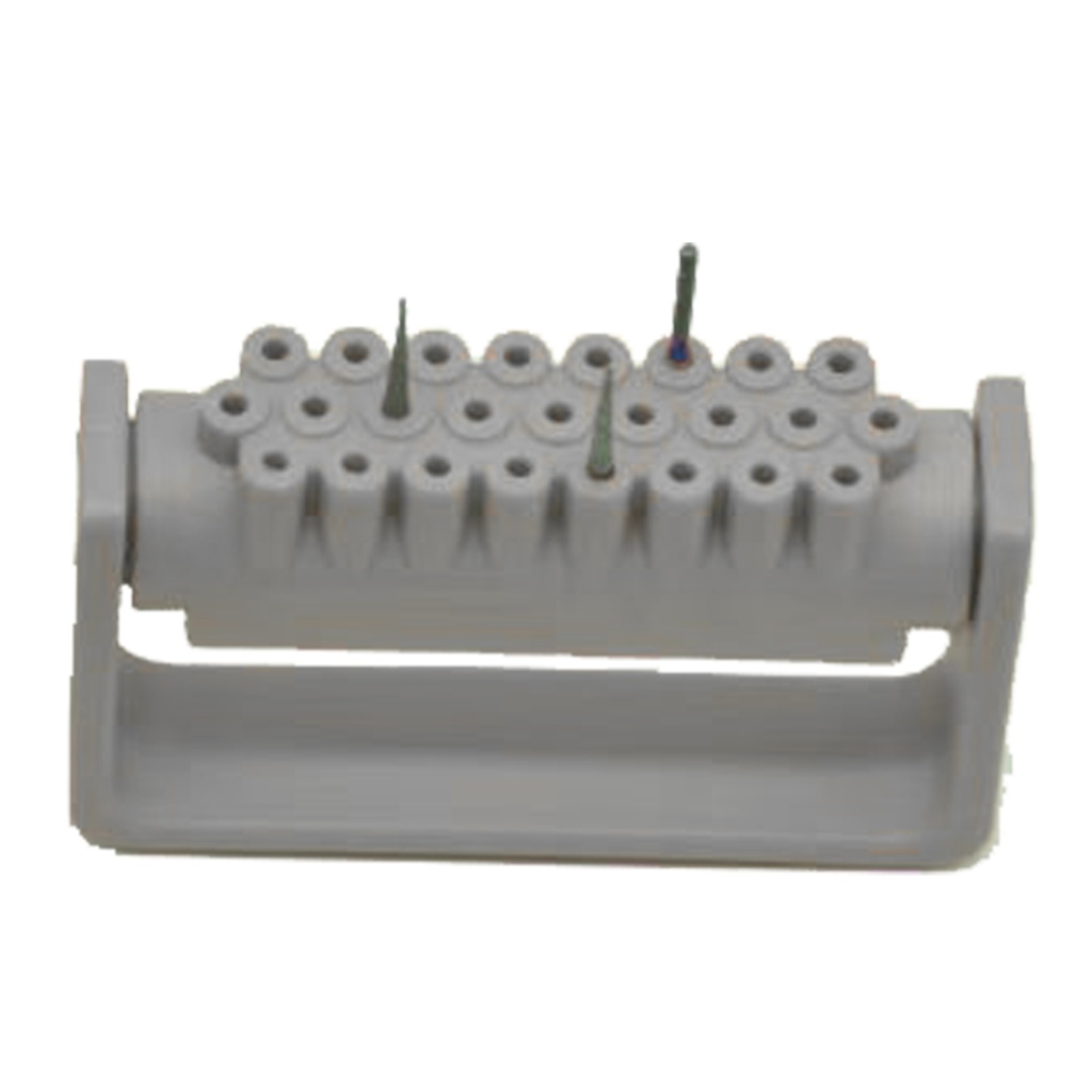 [7457I] Opening Disinfection Frame Resistant to high temperature and pressure, 25 Holes, Grey | ErgoDenta