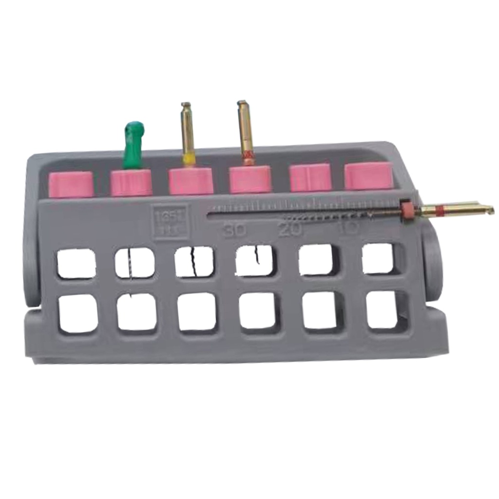 [7463I] Root Canal File Frame, 6 holes, Grey | ErgoDenta