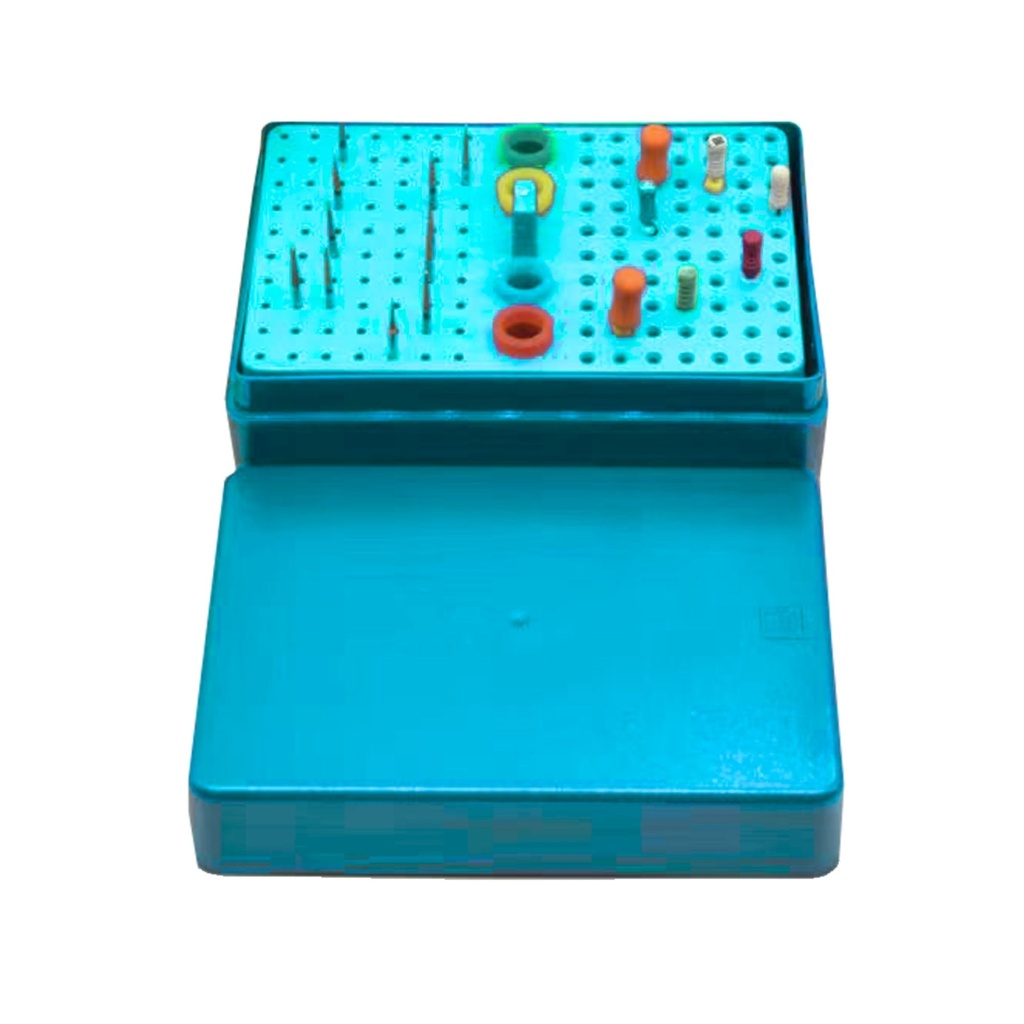 Borstander (autoklaverbar) autoklaverbar, 160 huller, Turquoise | ErgoDenta