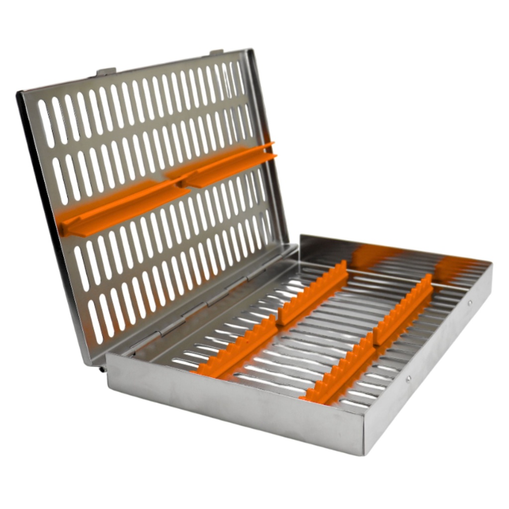 Sterllization Cassettes for 20, 285x185x30mm, Orange | ErgoDenta