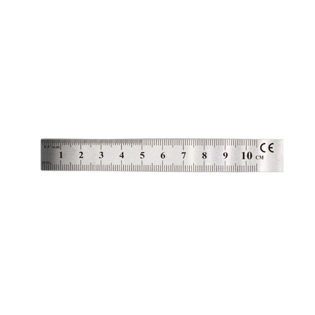 [5661] Rulers 100mm, 12 stk. per pack | ErgoDenta