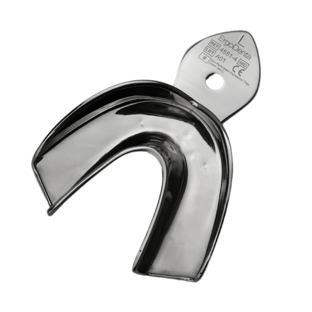 [4551-4] Non-Perforated Impression Tray – Lower Jaw – Size L
