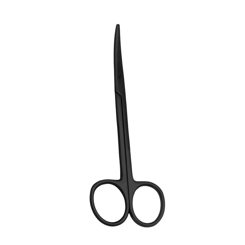 [3011-4C] Metzenbaum Stump Scissor, Curved, 14.5cm, Black, Super-cut, TC