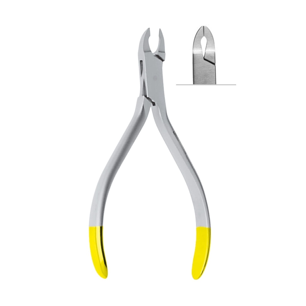 [4621] ANGLE Wire Cutter, ◯ Max. Ø 0,3mm / .012” ,13cm,TC