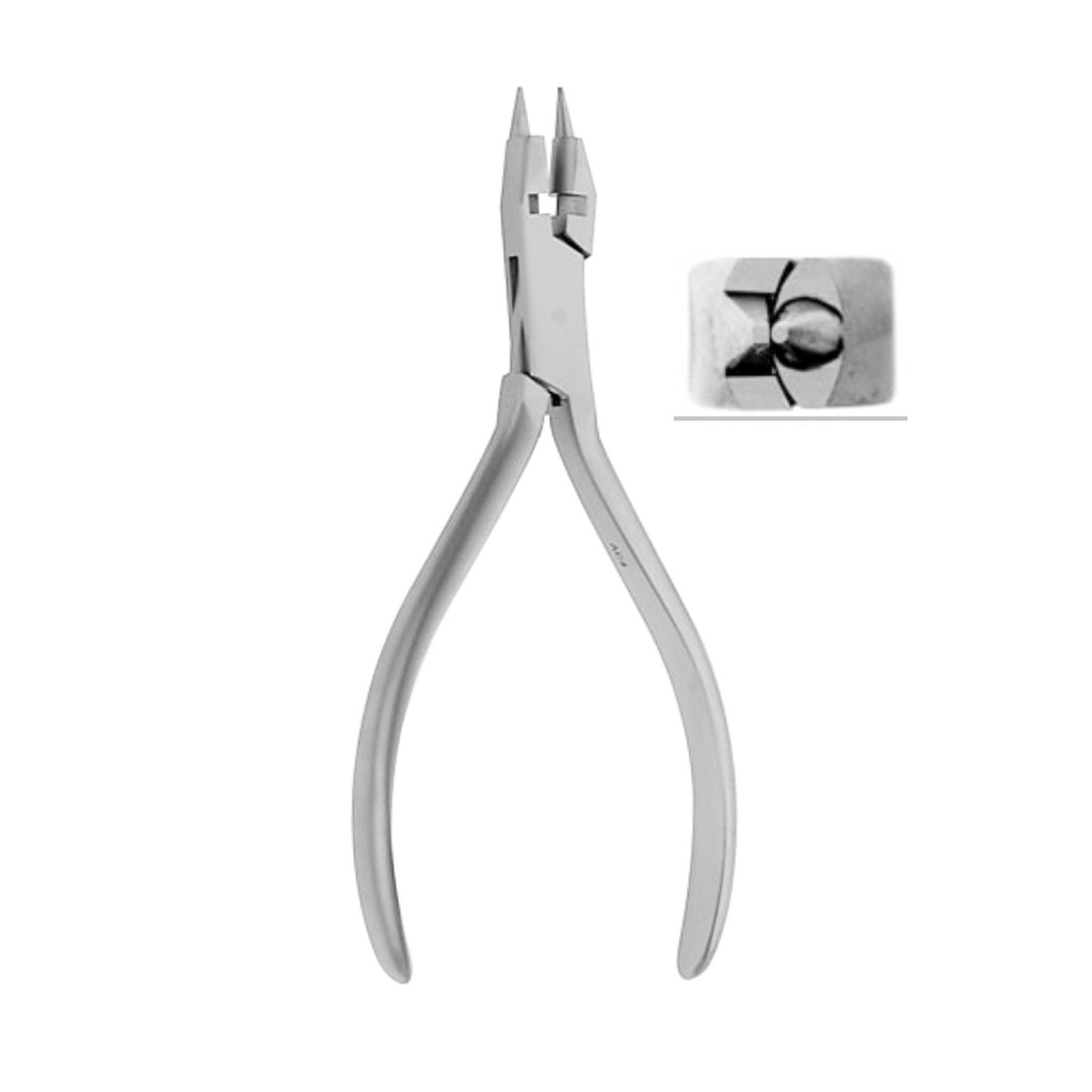 [4654] Lightwire Bird Beak Pliers with Cutter, ◯ Max. Ø 0,6mm / .024”