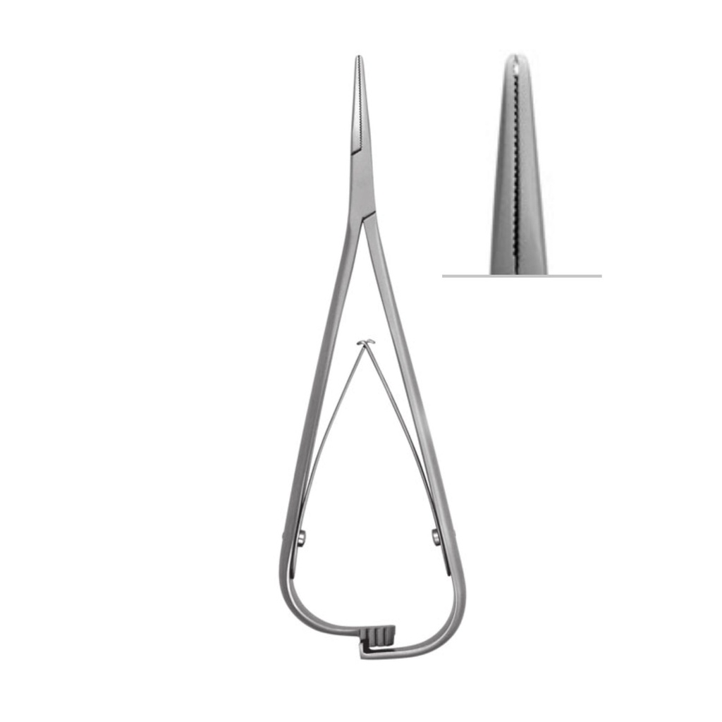 [4731] SMAHA Ligature Forceps delicate tips with groove