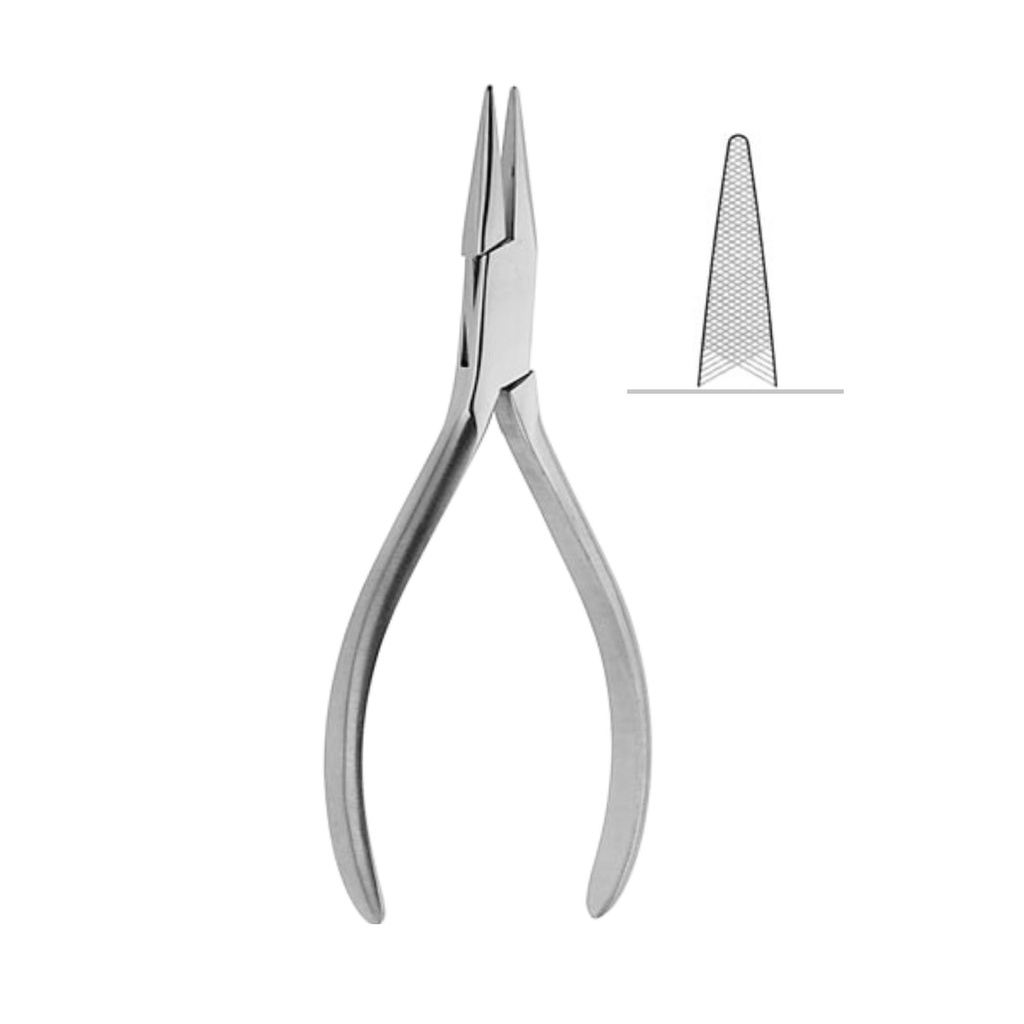 [4740] Flat Nose Pliers both sides serrated