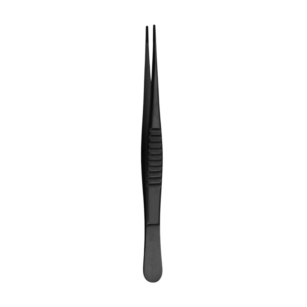 DeBakey pincet, Standard Profile 2.0mm, lige, 16cm, TC, sort