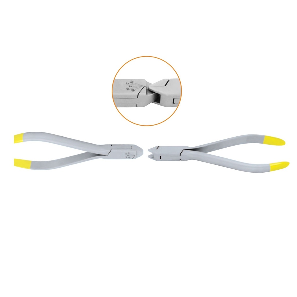 [4710+4711] Torquing tænger (sæt) sæt af tænger used to place a torque to square / rectangular archwire, ▢ 0.55x0.64mm / .021x.025”, 14cm, TC