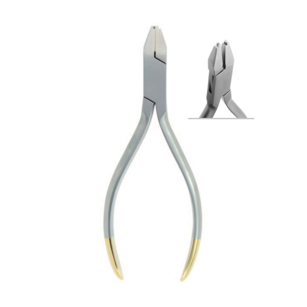 [4717] Crimpable Arch Wire Hook Pliers for surgical ball hooks straight, 14cm,TC